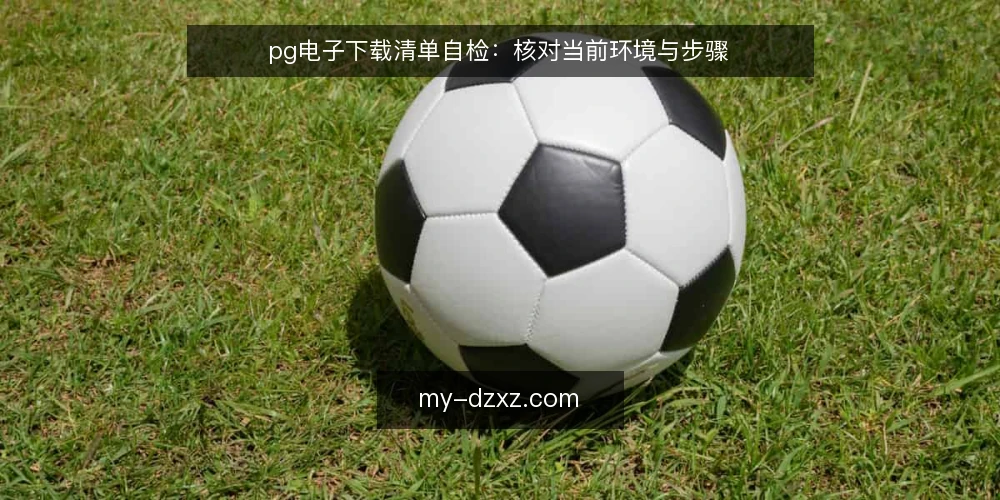 pg电子下载清单自检:核对当前环境与步骤 — 为什么现在需要做下载自检 配图